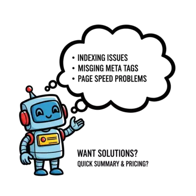Hello https://tinyfoots.shop/,

I reviewed your website and noticed a few technical SEO errors like
indexing issues, missing meta tags, and page speed problems.

These issues can limit your Google visibility.

Would you like me to share a quick error summary with solutions and pricing?

Reply Yes or share your WhatsApp number.

Best Regards,
Nancy
