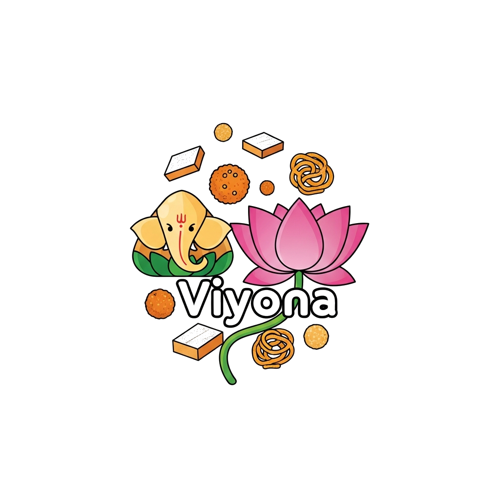 Custom design: A minimalistic yet vibrant design featuring abstract representations of Lord Ganesha's and Goddess Lakshmi's symbols ...