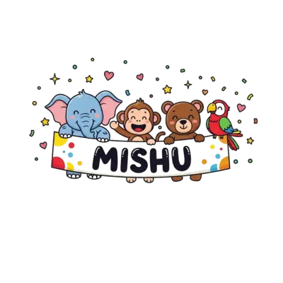 Design: A vibrant illustration of a diverse group of cute, friendly cartoon animals (...