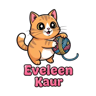 Design: A super cute, chubby cartoon cat with big, sparkling eyes, playfully batting ...