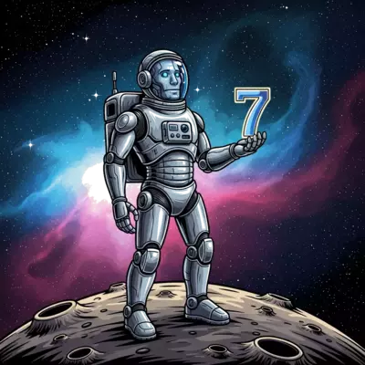 Design: A highly detailed, realistic art illustration of a friendly humanoid robot as...