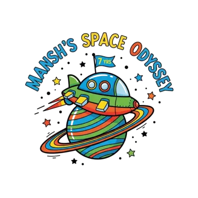 Design: A vibrant, child-friendly illustration featuring a cheerful, cartoon-style sp...