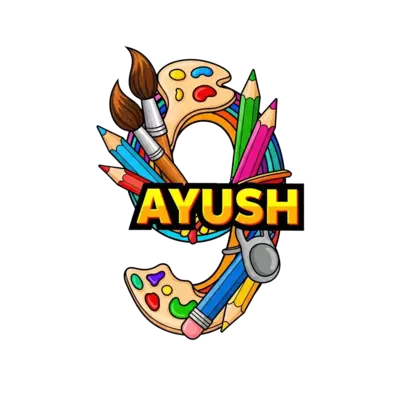 Design: A dynamic, bold graphic illustration featuring oversized art supplies like pa...