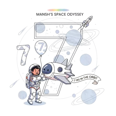 Design: A serene, almost monochromatic illustration with subtle pops of color, depict...