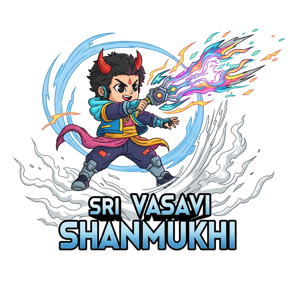 Custom design: A playful and colorful vector art illustration featuring a K-pop inspired child character, mid-action, as if casting ...