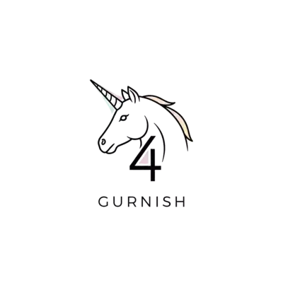 Design: A sleek, minimalist line art illustration of a unicorn head in profile, with ...