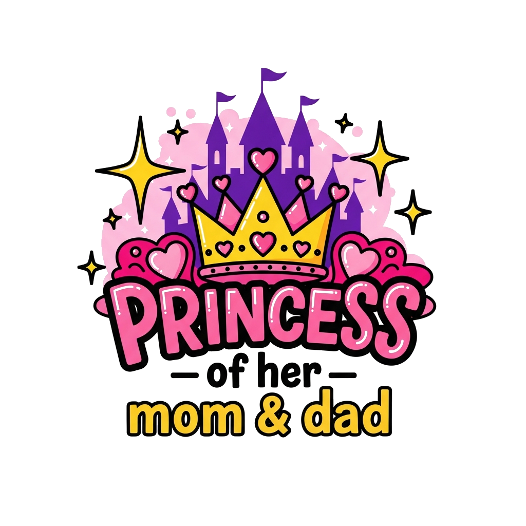 Custom design: Princess of her mom and dad