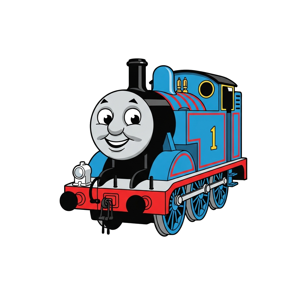 Custom design: Thomas and his friends cartoon character in boys tshirt