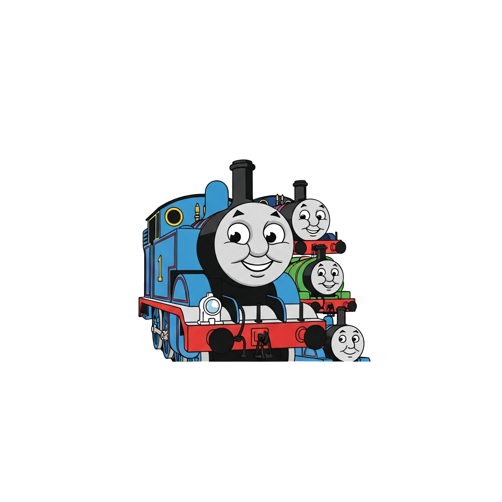 Custom design: Thomas and his friends cartoon 