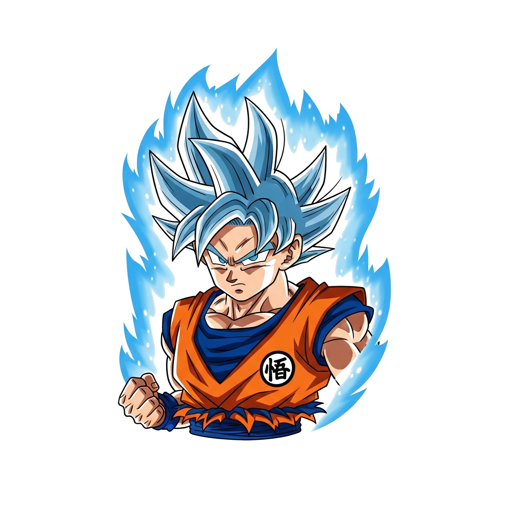 Custom design: Goku autonomous ultra instinct 