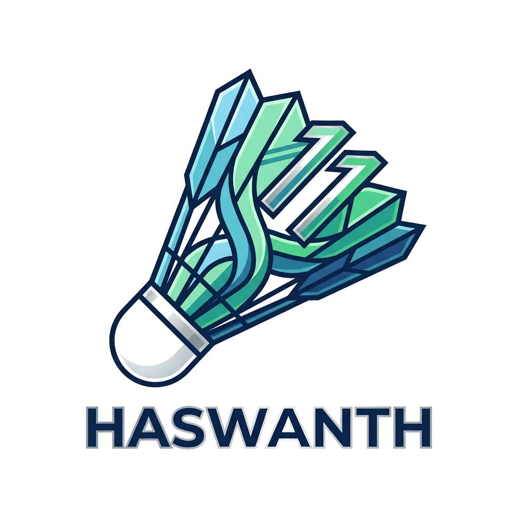 Custom design: A clean, minimalist design featuring a stylized badminton shuttlecock with the number '11' elegantly integrated into ...